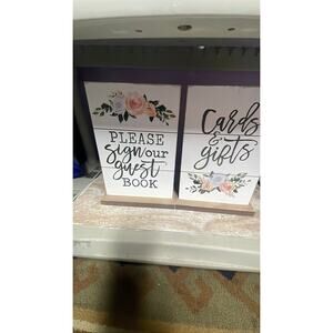 Like new wedding signs